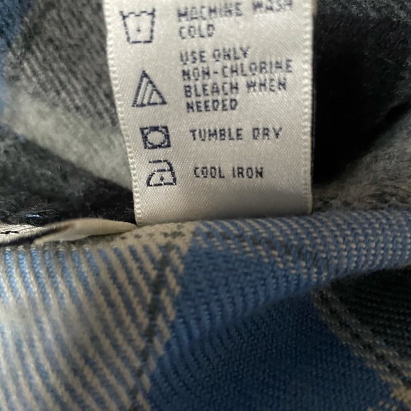 014 Lemon Grass Petite Wool Blend Plaid Oversized Flannel Shirt Shacket - Picture 10 of 14